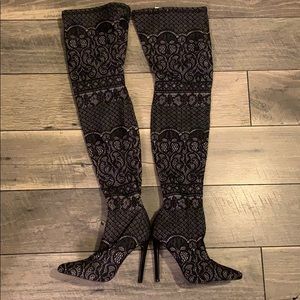 Thigh High lace boots